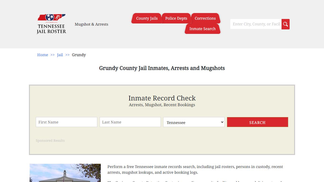Grundy County Jail Inmates, Arrests and Mugshots